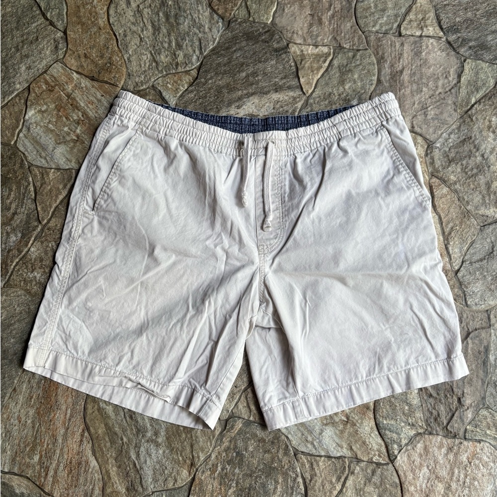 Chaps Men's Light Gray Flat Front Shorts